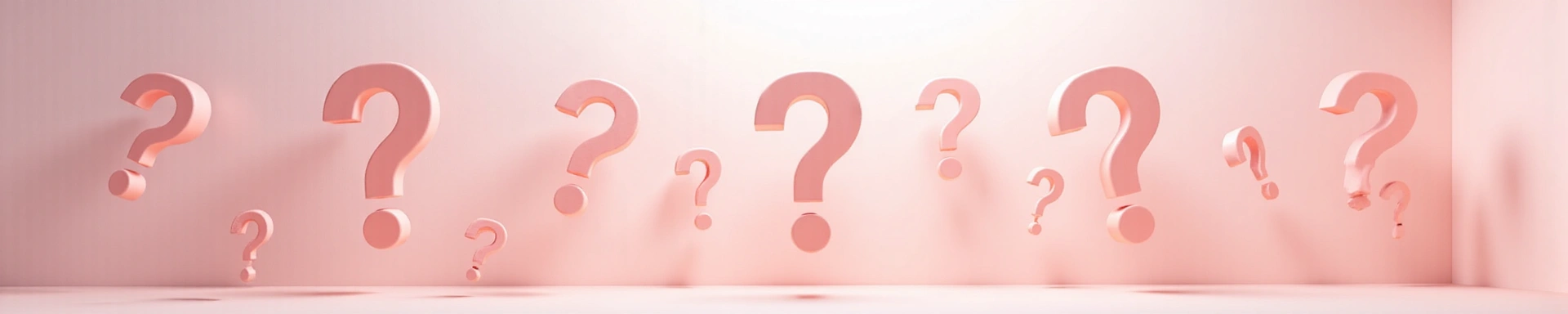 Abstract image of question marks symbolizing frequently asked questions